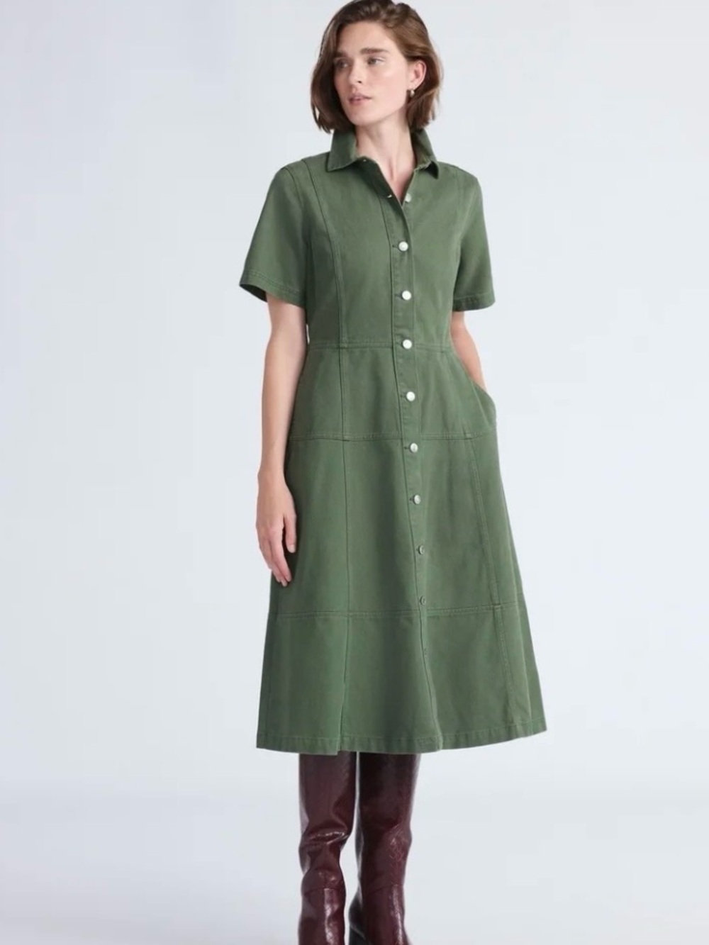 Free Assembly Denim Midi Dress Size Small